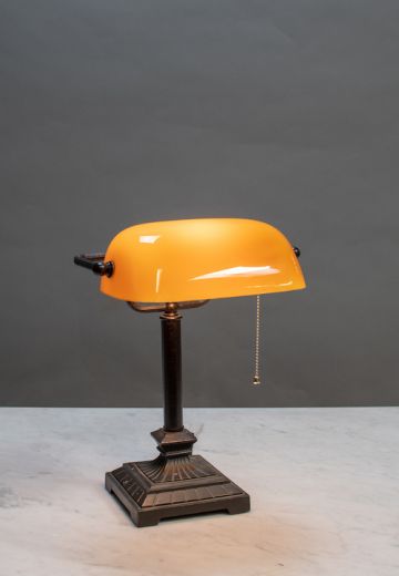 Bronze Banker's Lamp