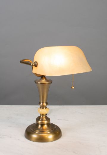 Brass Banker's Lamp