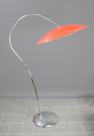 Oversize Red Shaded Modern Floor Lamp