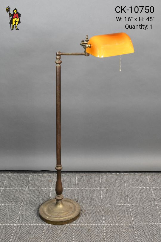 Adjustable Reading Banker Style Floor Lamp