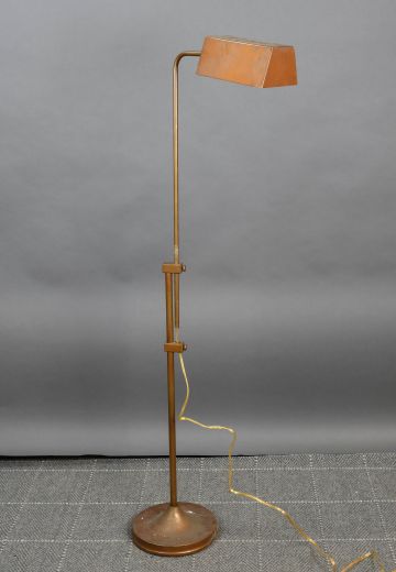 Adjustable Reading Floor Lamp w/Metal Shade