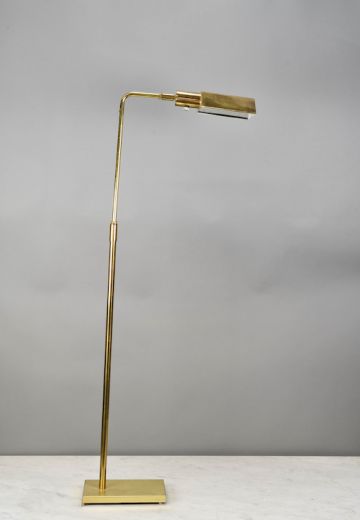 Adjustable Brass Reading Floor Lamp