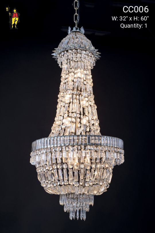 Crystal Basket Chandelier