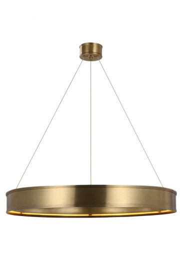 *LED* 40" Brass Ring Chandelier