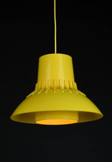 Yellow Mid Century Hanging Pendant