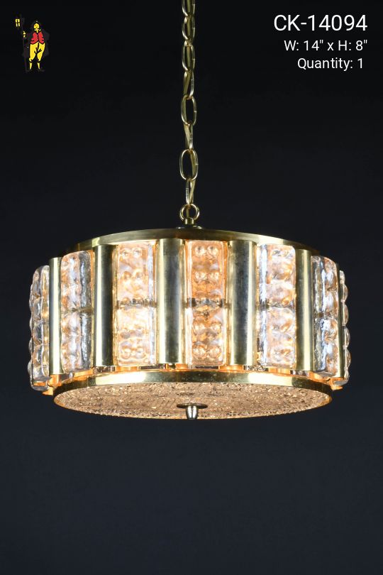 Crystal & Brass Hanging Pendant