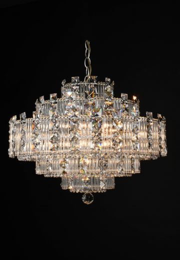 Fifteen Light Crystal Chandelier