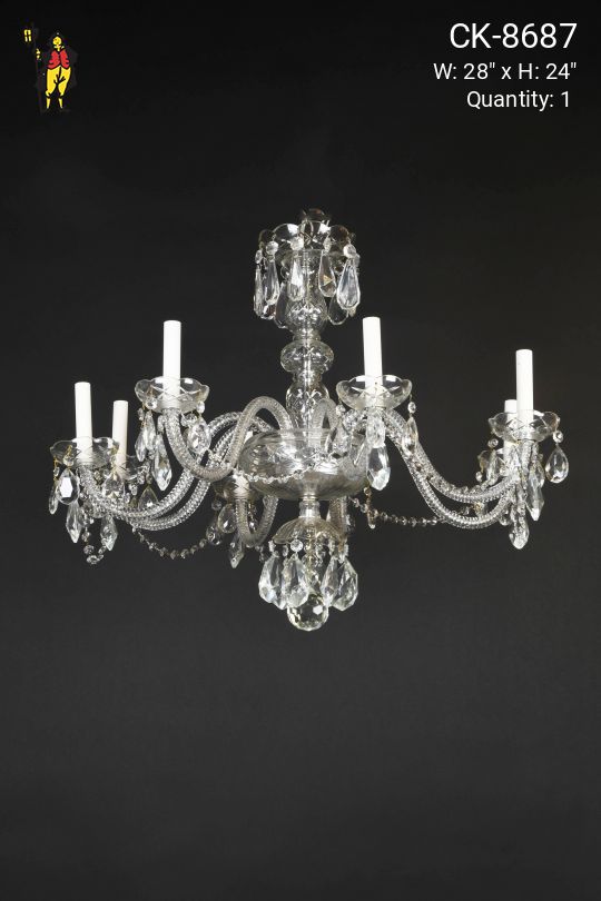 Eight Light Crystal Chandelier