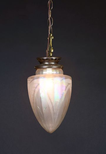 Deco Glass Globe Pendant