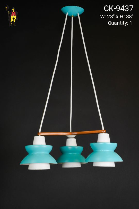 Aqua Three Light Hanging Fixture