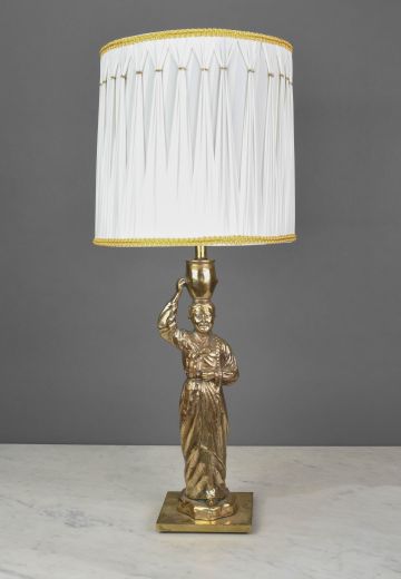 Brass Figure Table Lamp