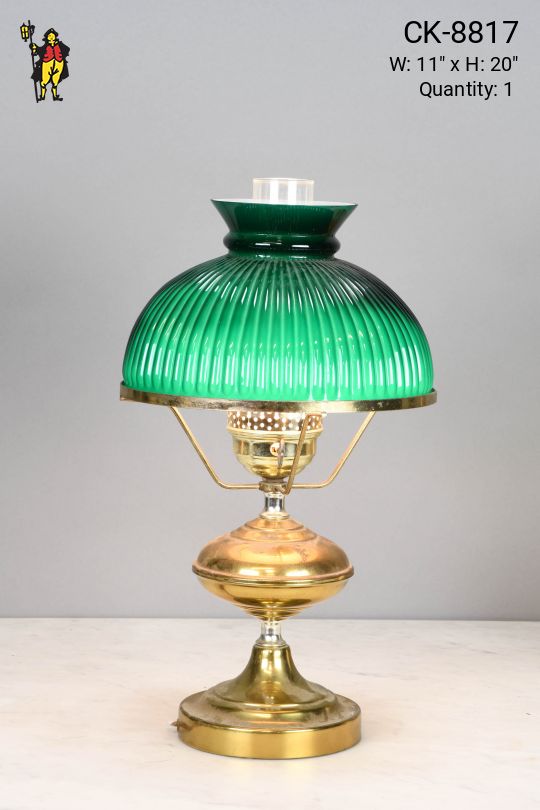 Electrified Oil Table Lamp