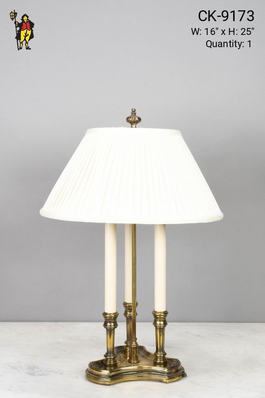 Traditional Three Candle Table Lamp
