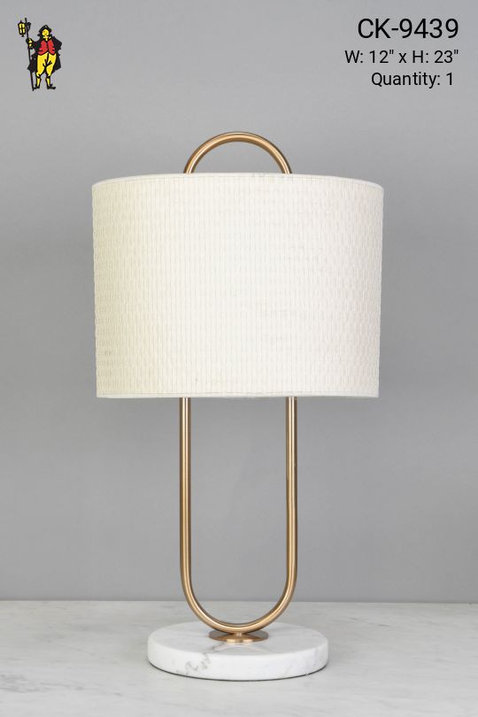 Brass & Marble Table Lamp