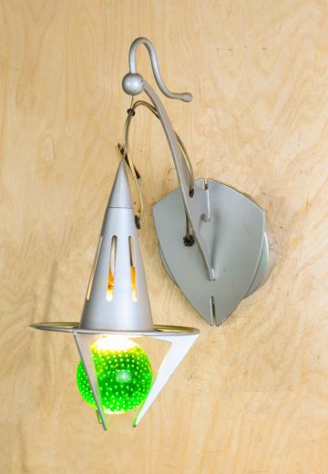 Hanging Claw Wall Sconce w/Green Ball