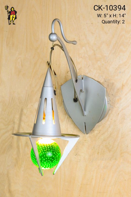 Hanging Claw Wall Sconce w/Green Ball