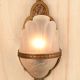 Antique Brass Art Deco Pocket Sconce #1