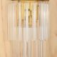 Brass & Crystal Rounded Crystal Drop Wall Sconce #0