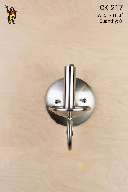 Contemporary Single Candle Silver Wall Sconce