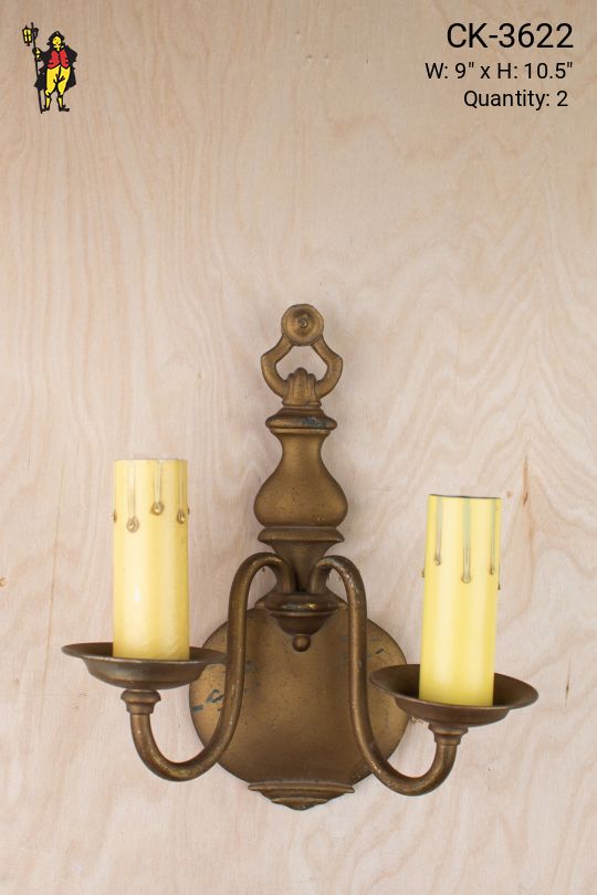 Traditional Two Candle Wall Sconce