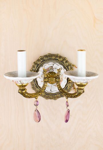Capodimonte Two Candle Wall Sconce