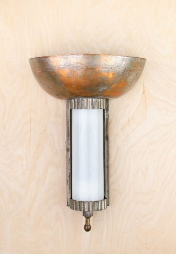 Distressed Metal Pocket Sconce
