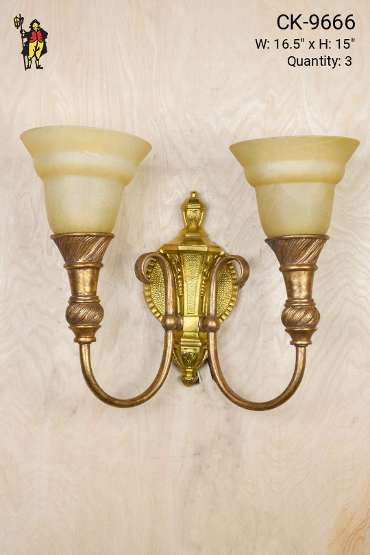 Deco Two Light Wall Sconce